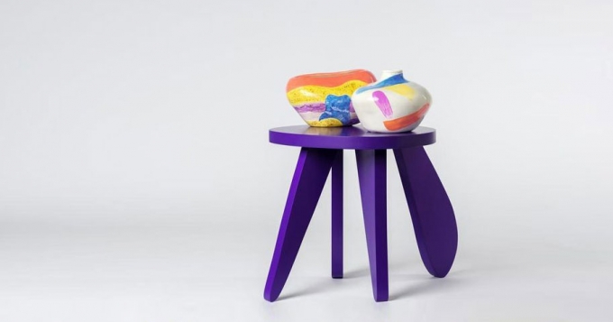 Гарри Нуриев создал фиолетовую коллекцию мебели для Opening Ceremony