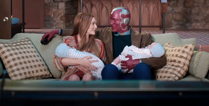 Вышел трейлер сериала «Ванда/Вижн» с элементами ситкома