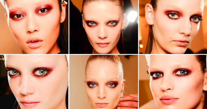 Красота в деталях: земляничные тени на показе Gucci