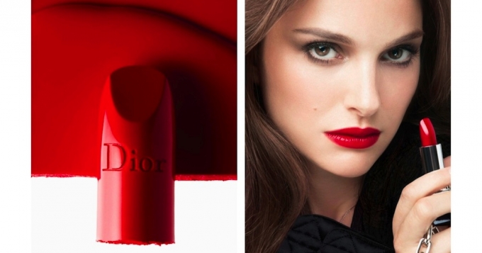 Натали Портман в рекламе Rouge Dior