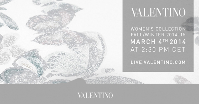 Прямая трансляция Valentino, осень-зима 2014