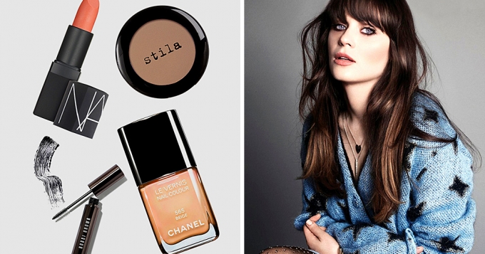 Макияж Зои Дешанель для Marie Claire US