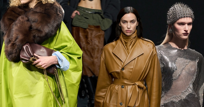 Модная кольчуга, много кожи, мех везде и всюду: Неделя моды в Милане осень-зима 2025 в макро- и микротрендах