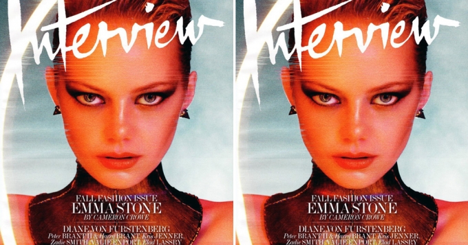 Эмма Стоун на обложке американского Interview 
