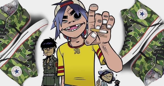 Gorillaz сделали дизайн для Converse
