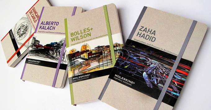 Книги Moleskine о знаменитых архитектораx
