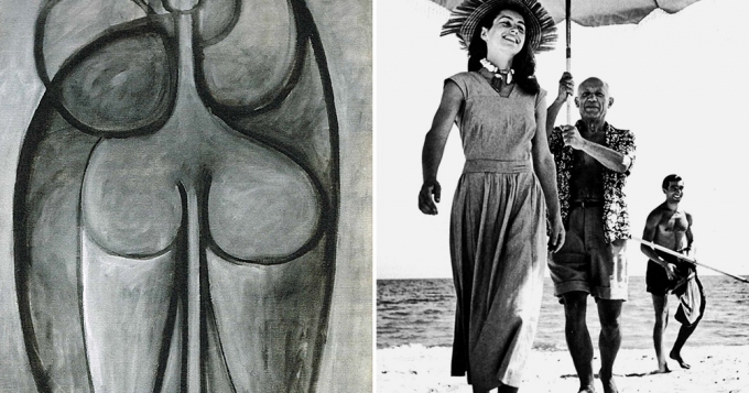 Пикассо и Франсуаза Жило в Gagosian Gallery