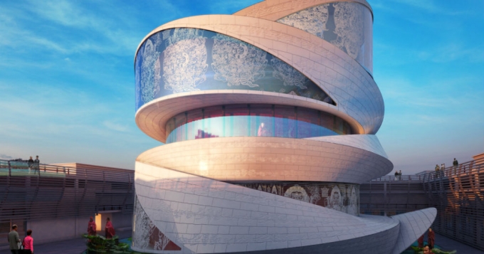 Часовня-спираль в Китае