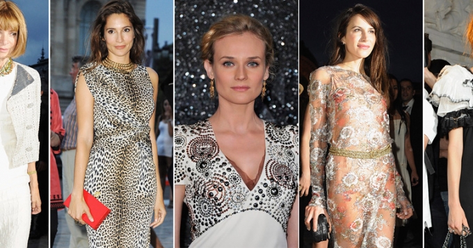 Звезды на показе Chanel Haute Couture