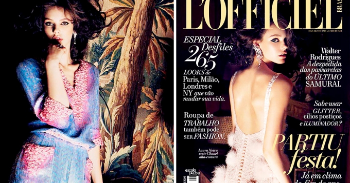 Лаура Нейва на обложке бразильского L'Officiel