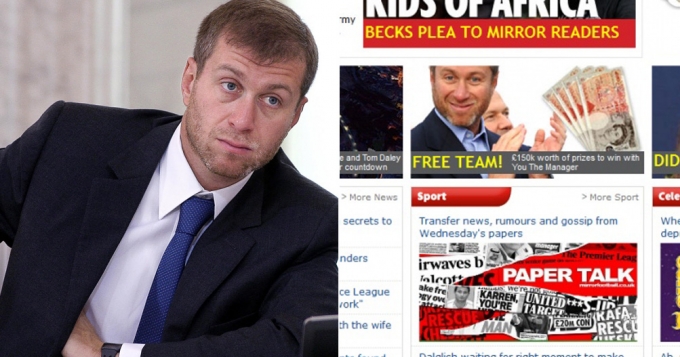 Лицо Абрамовича использовали в рекламных целях 