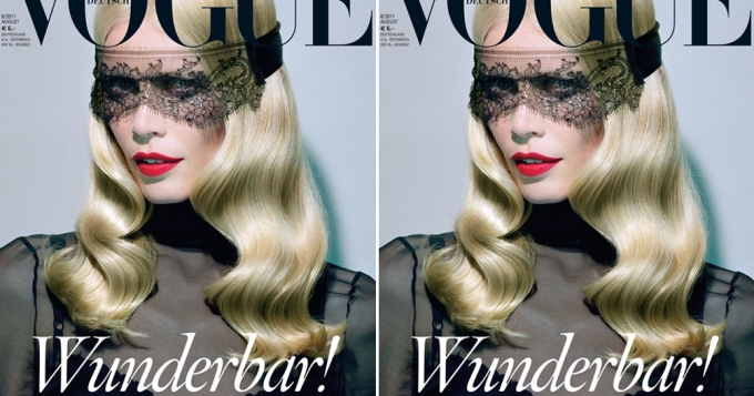 Клаудия Шиффер на обложке немецкого Vogue